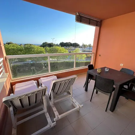公寓 Beachfront Seaview Litoralmar Apt, Fast Wifi, Airco, Pool, Private Parking 波尔蒂芒